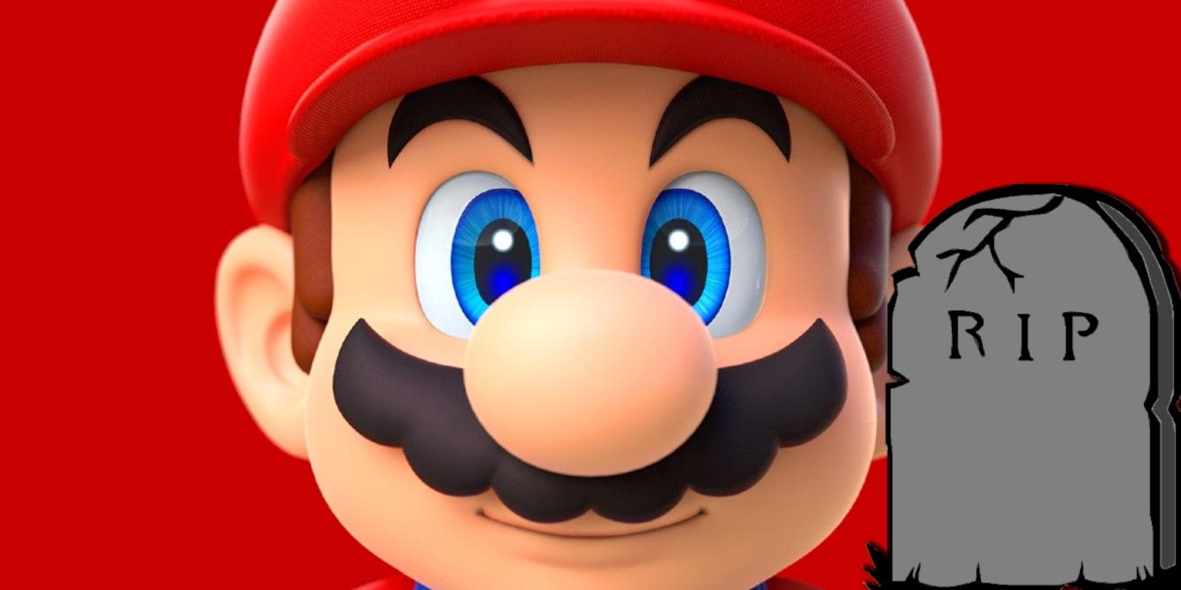 Mario Is Dead RIP Tombstone