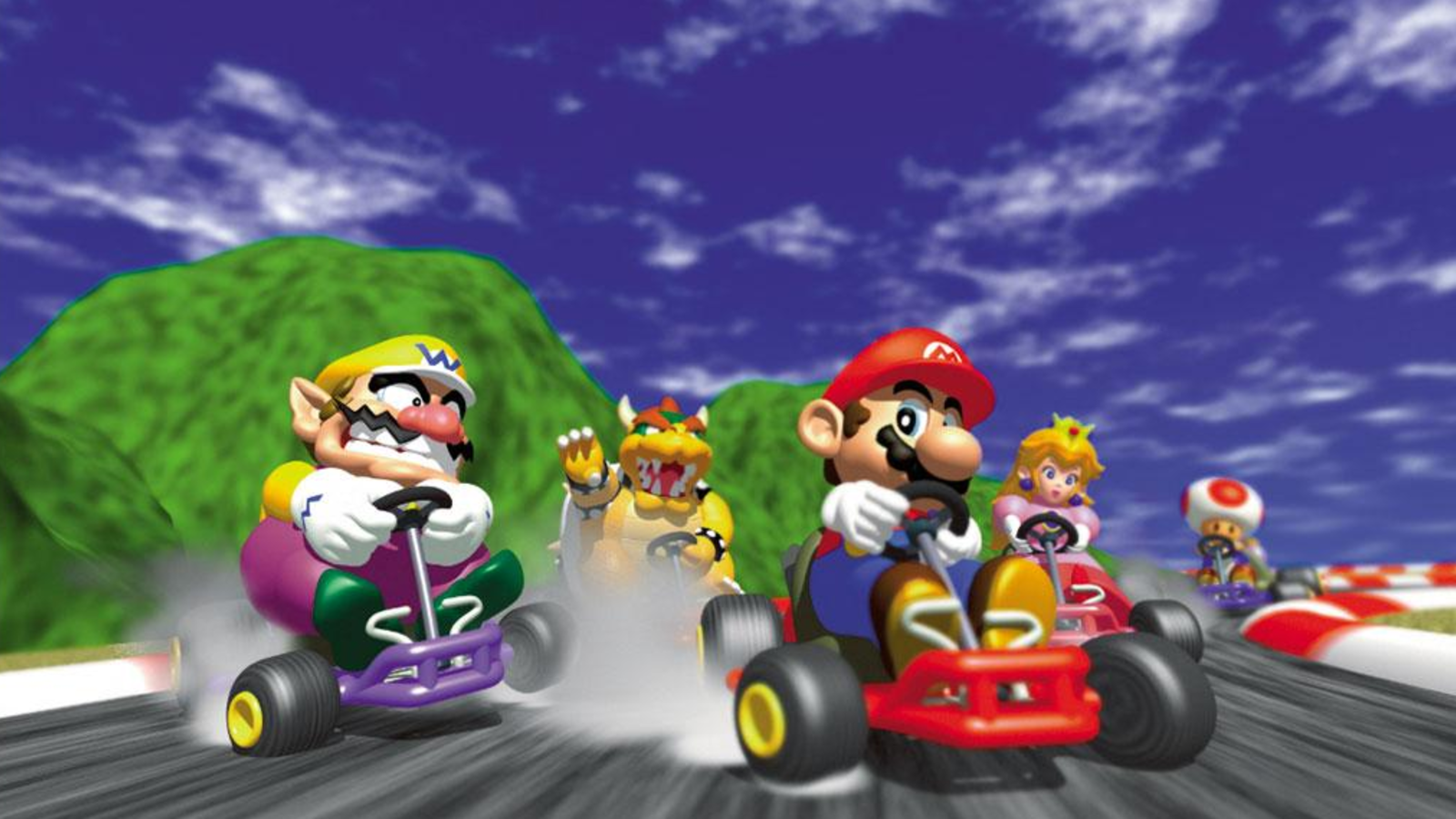 Mario Kart 64 alternate title screen.