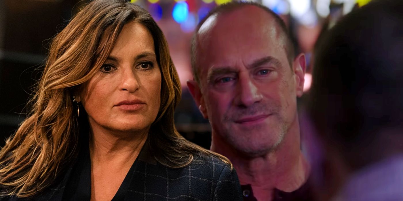 Mariska Hargitay as Benson and Christopher Meloni Stabler in Law and Order SVU
