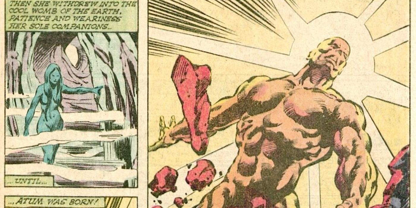 The birth of Atum Ra in Marvel Comics