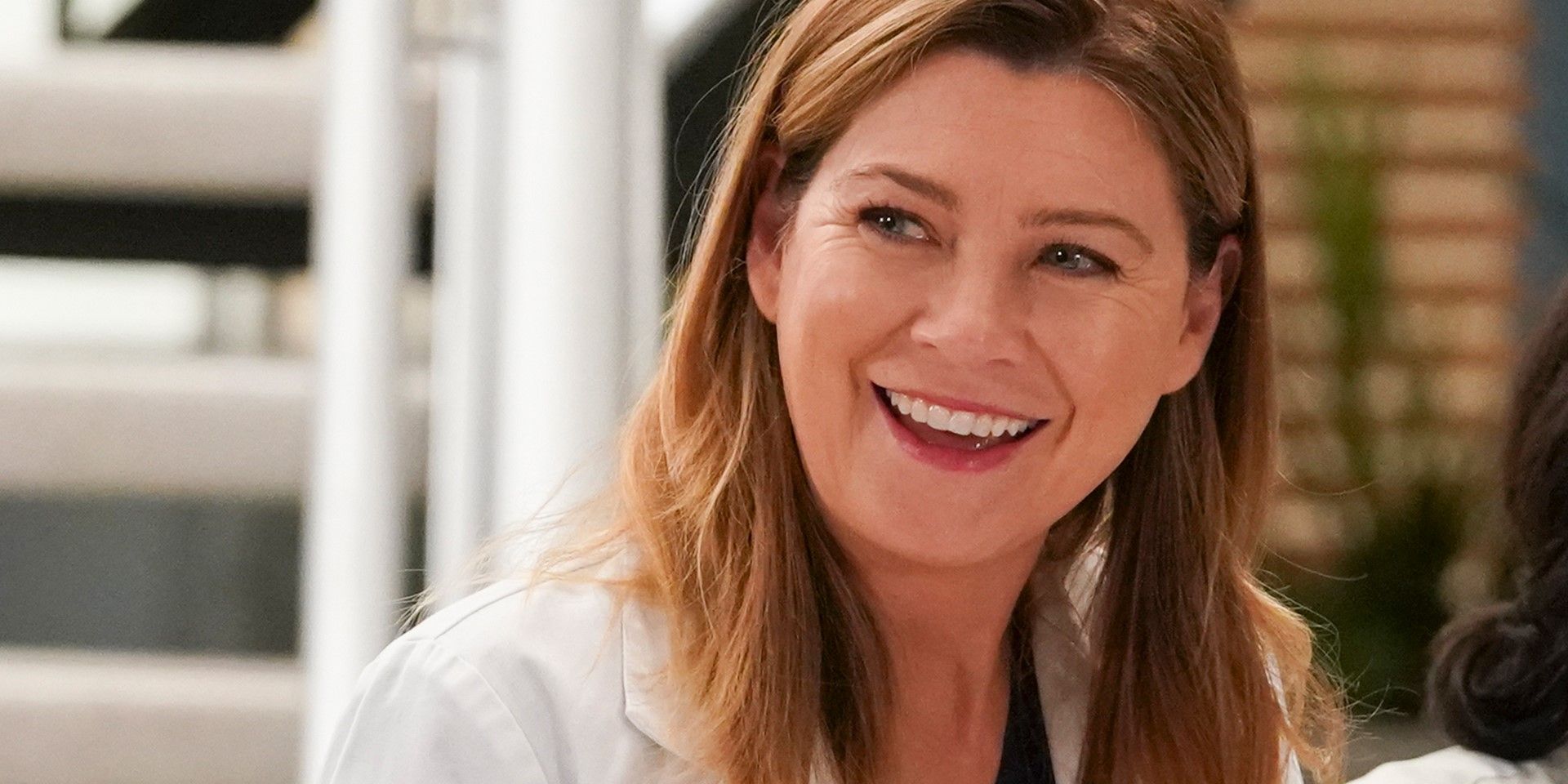 Meredith Grey smiling in Grey's Anatomy