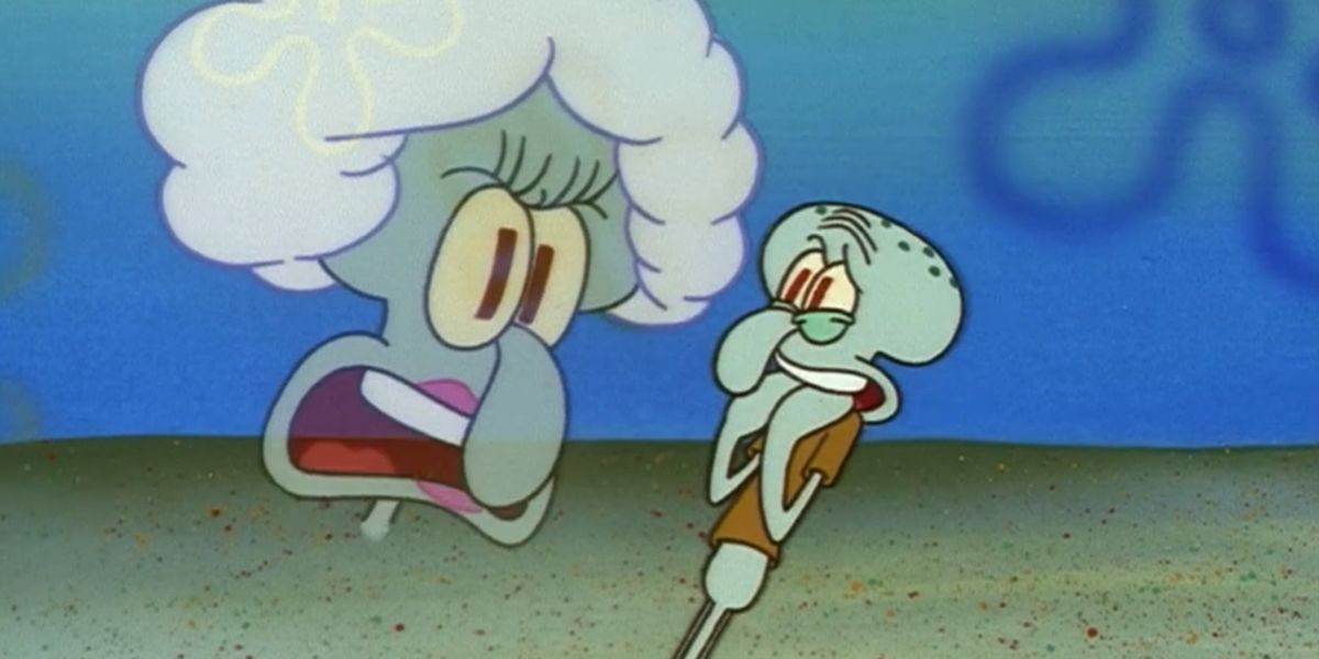  Mrs Tentacles yelling at Squidward in Fools In April