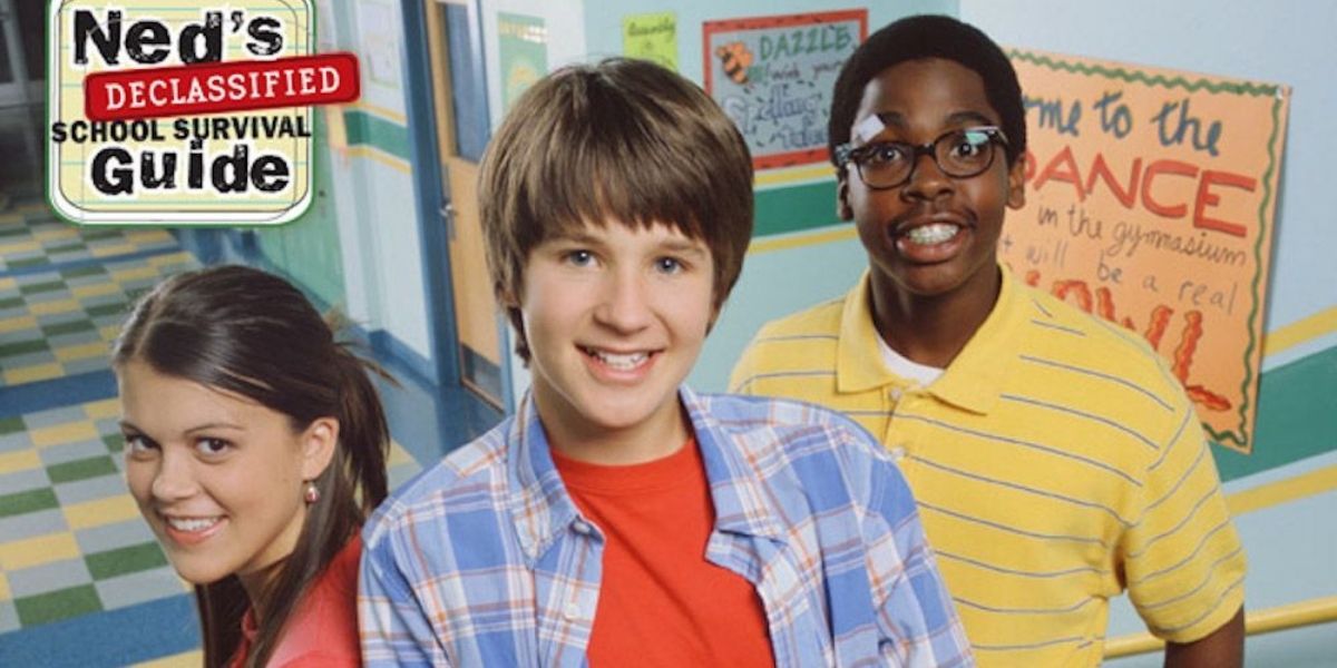 Moz, Ned, and Cookie in Ned's Declassified School Survival Guide banner
