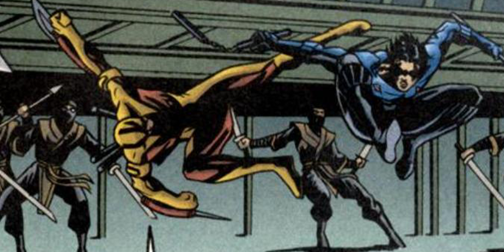 Nightwing and Shrike train together