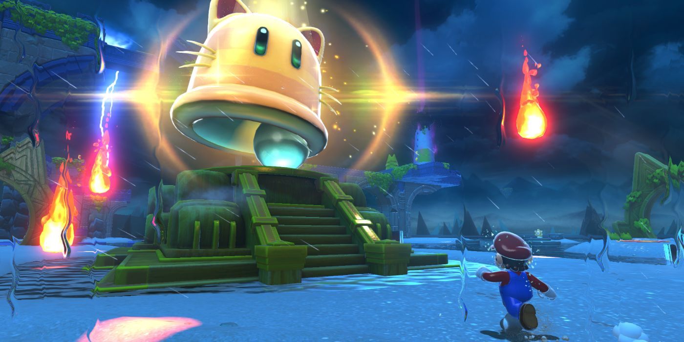 Mario running underwater in Bowser&rsquo;s Fury
