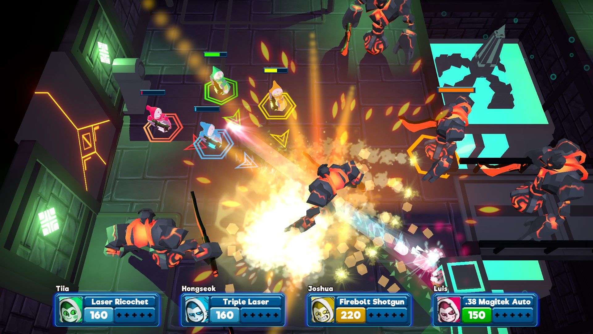 NoReload Heroes Enhanced Edition Gameplay Battling Flame Monsters