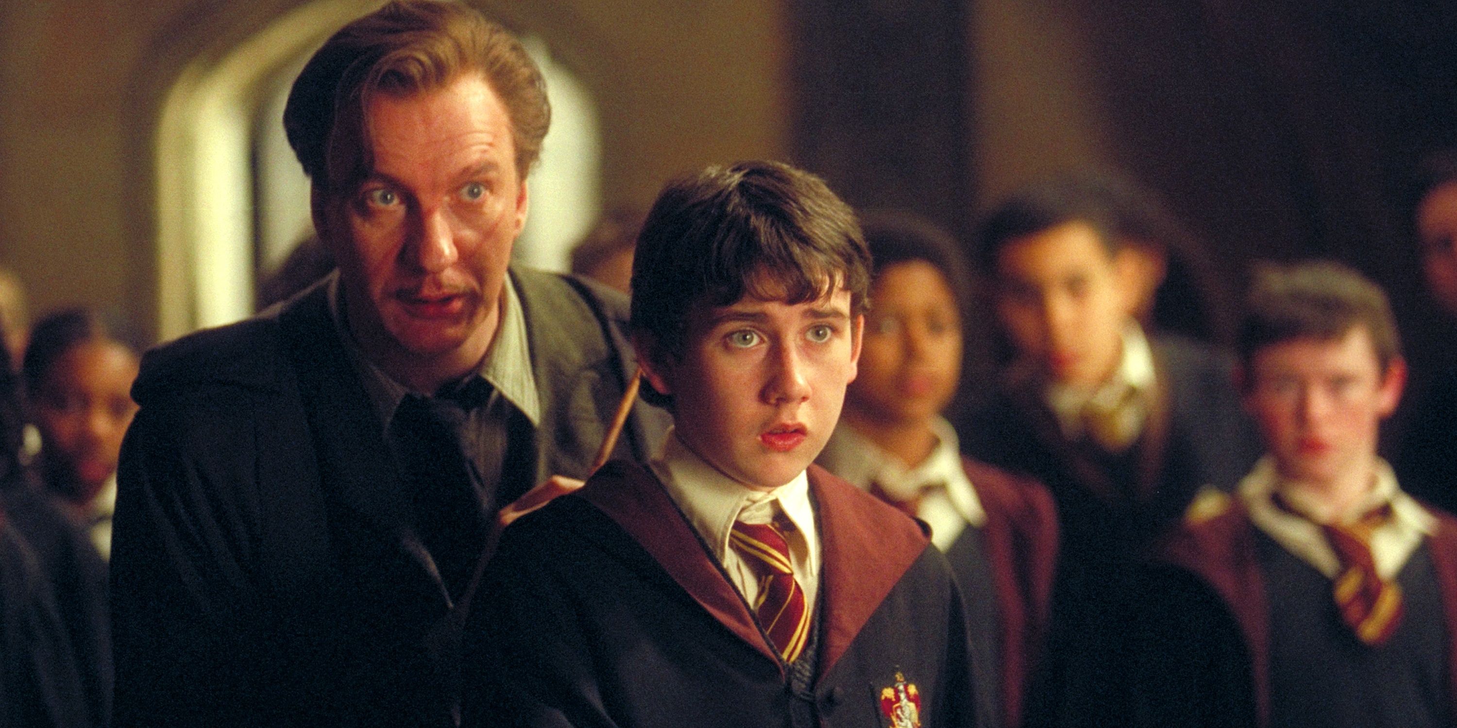 Remus advising Neville.