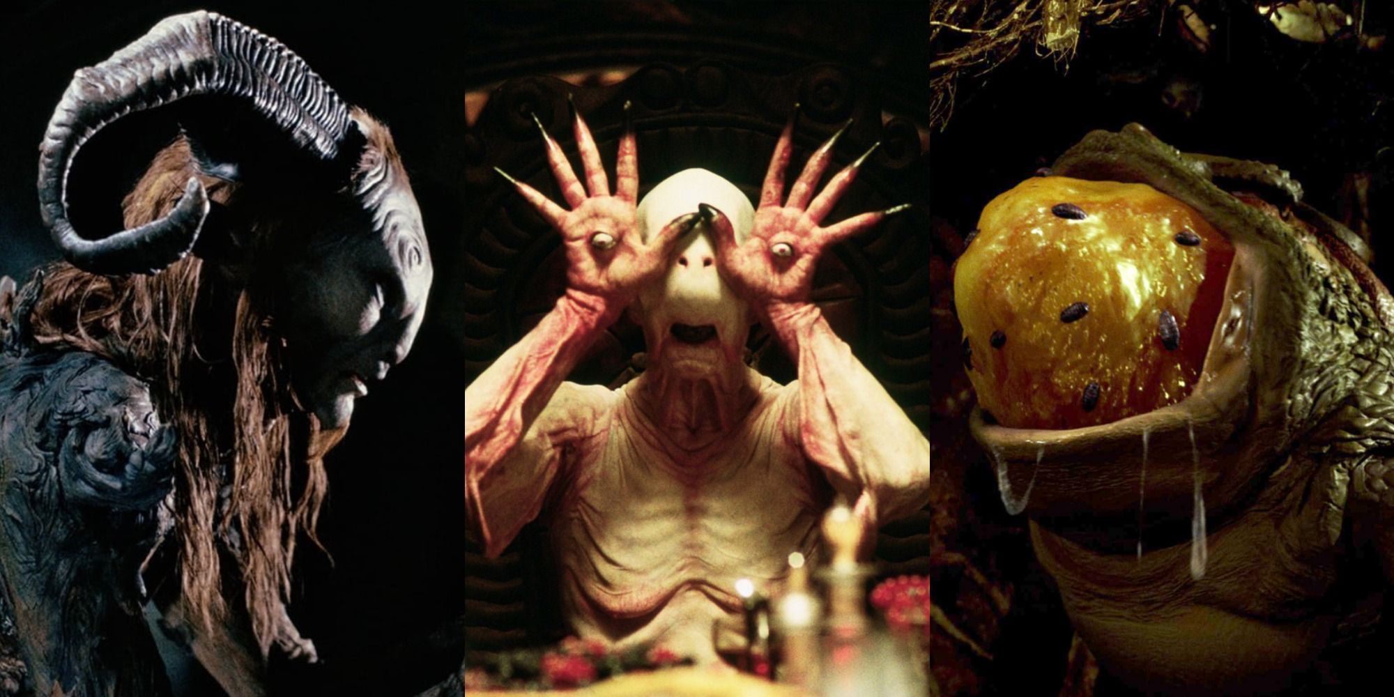 Pan, The Pale Man, and the Giant Toad from Pan's Labyrinth collage