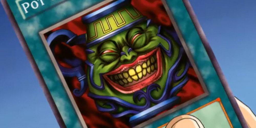 Pot of Greed in the Yu-Gi-Oh! anime.