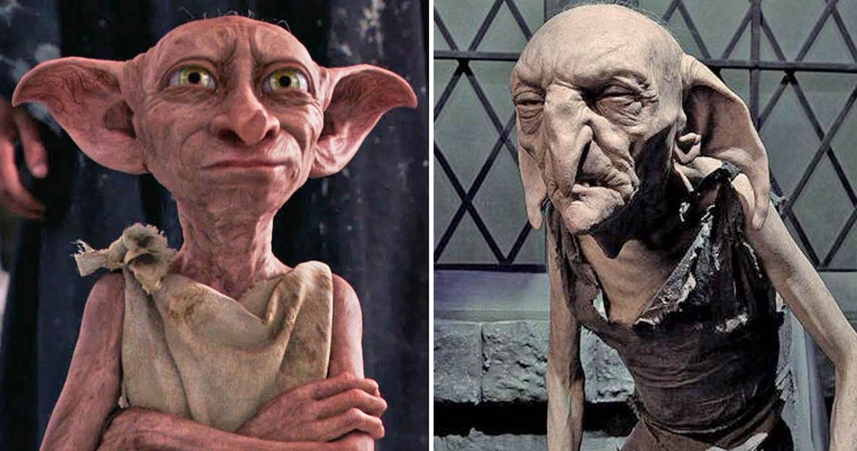split image of Dobby and Kreacher