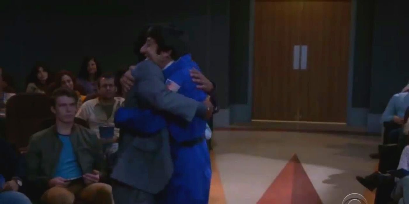 Raj and Howard praise each other at the planetarium on The Big Bang Theory.