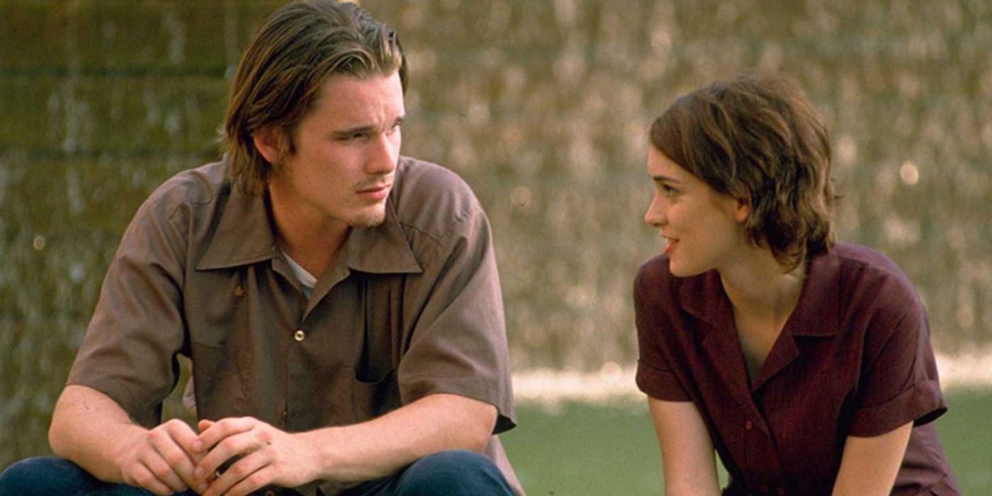 Ethan Hawke and Winona Ryder in Reality Bites.