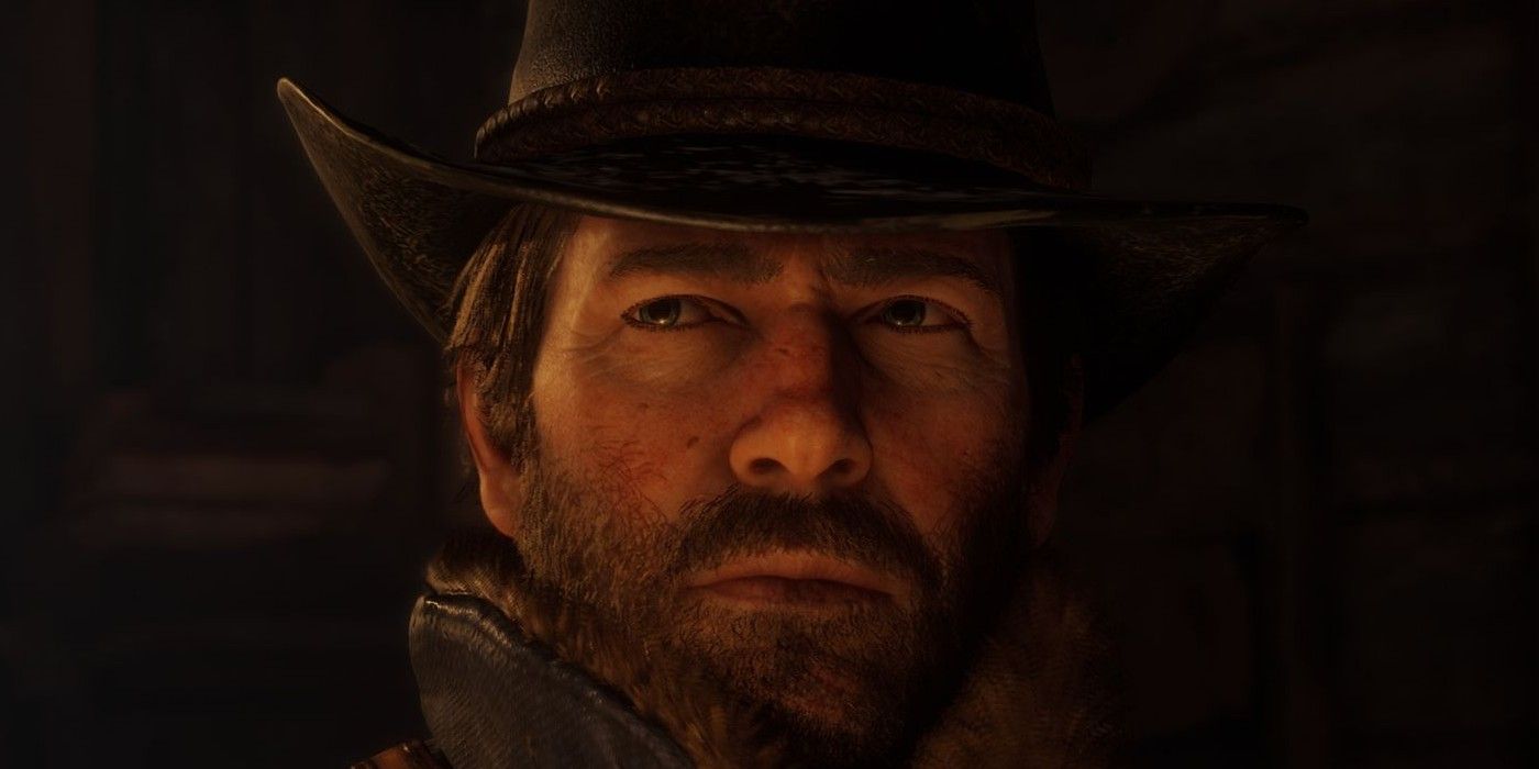 Arthur wearing a hat in Red Dead 2