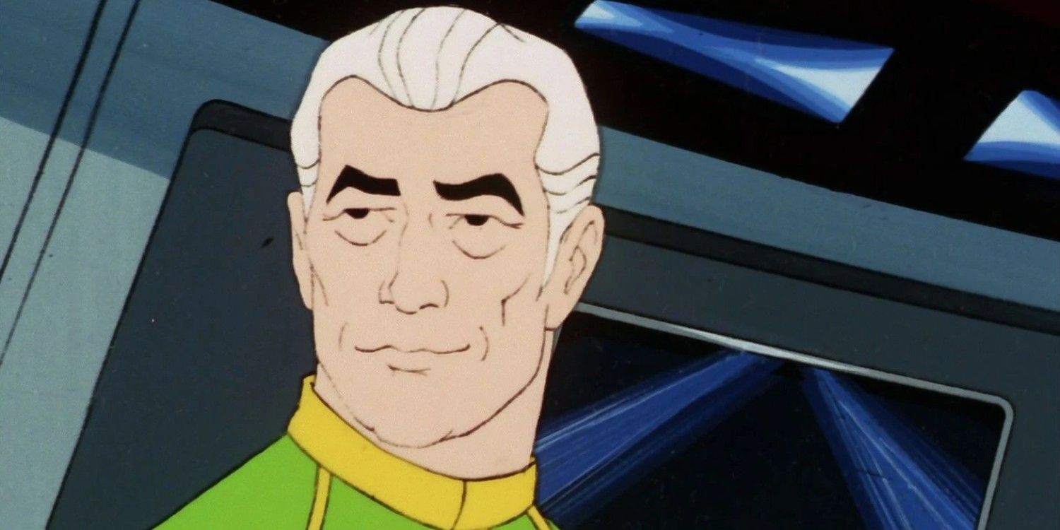 Robert April en el episodio de la serie animada Star Trek The Counter Clock Incident