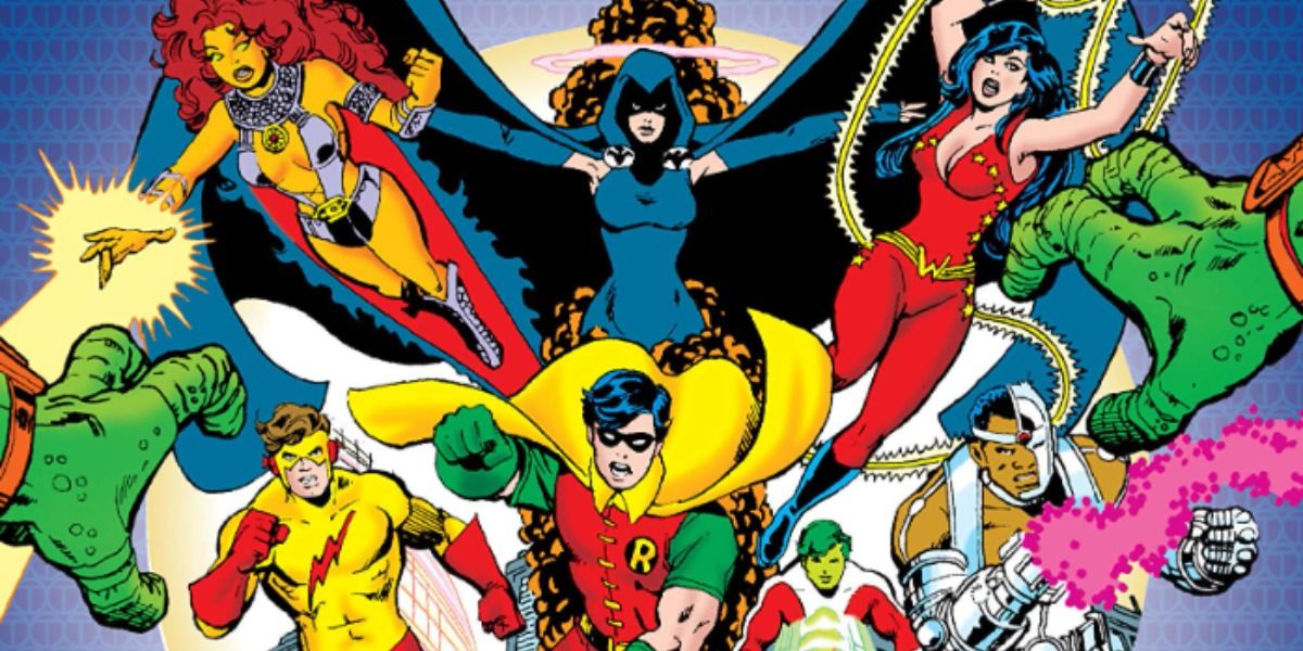 The 1980s line-up of the Teen Titans led by Robin