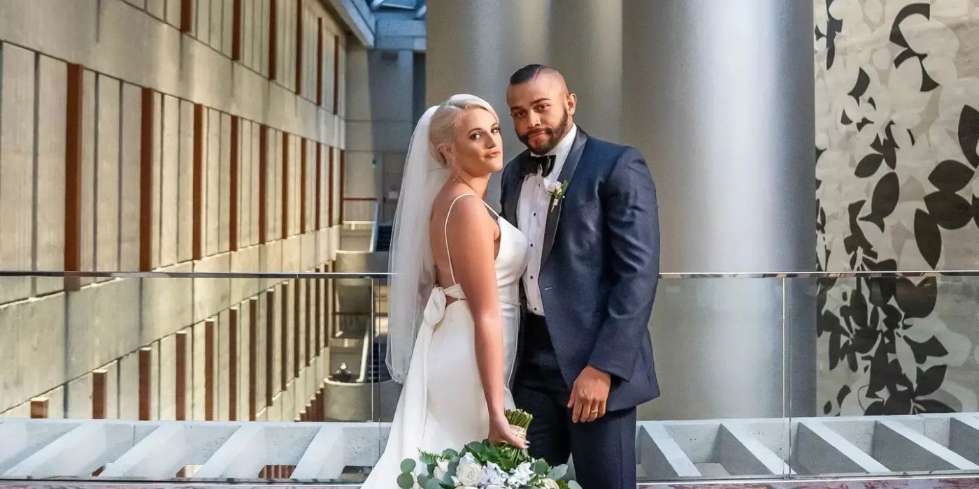 Ryan and Clara during their wedding day in Married At First Sight.