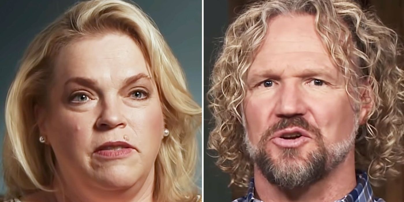 Sister Wives' Janelle and Kody Brown side by side image