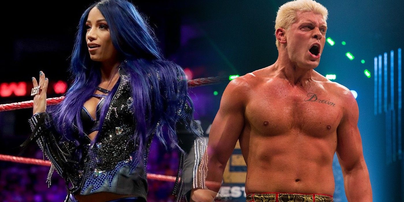 Sasha Banks in WWE and Cody Rhodes in AEW