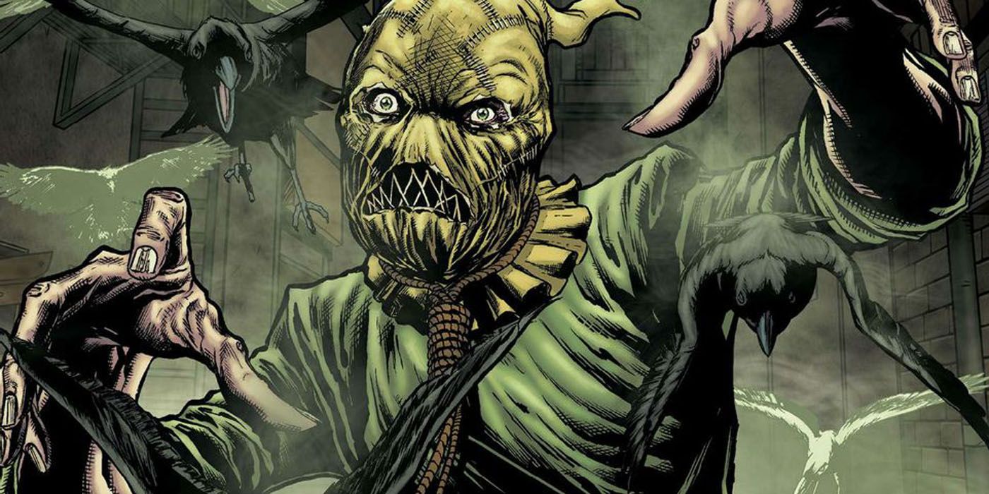 Scarecrow releasing his fear toxin.