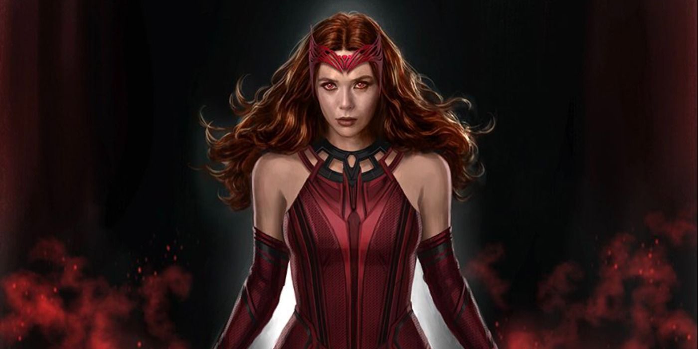 Scarlet Witch's crown-infused concept art exhibits an even darker