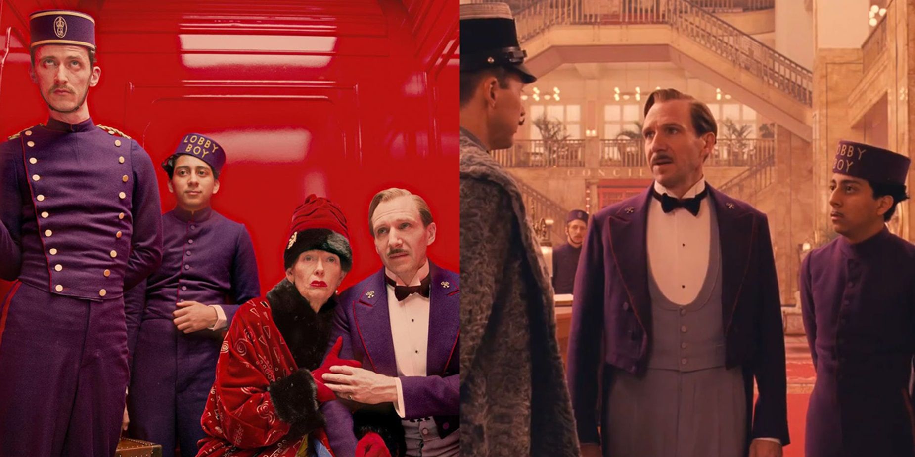 Screenshots from The Grand Budapest Hotel