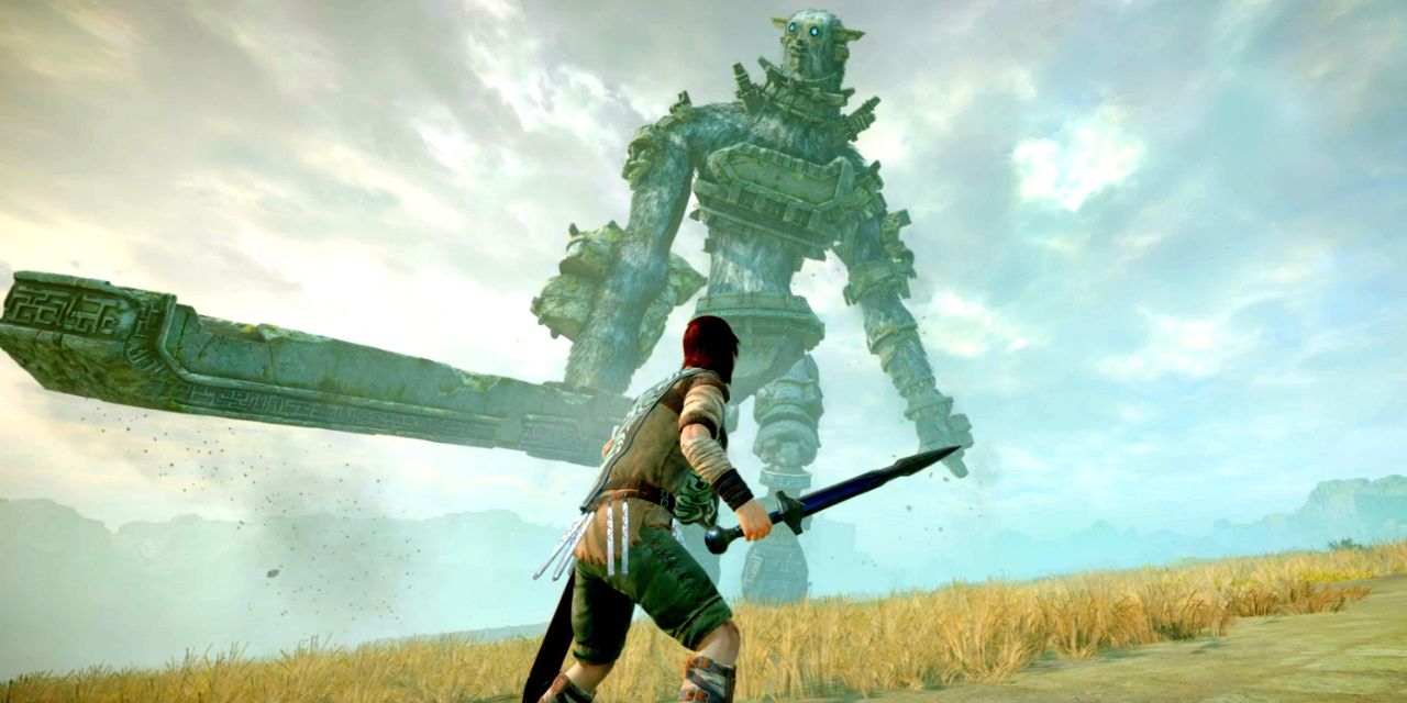 Wander faces a Colossus
