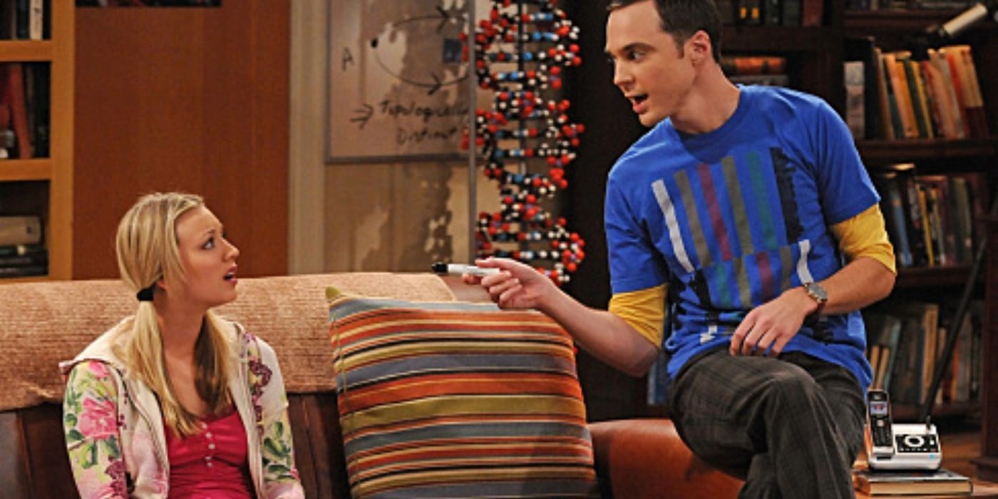Sheldon teaches penny physics on the big bang theory