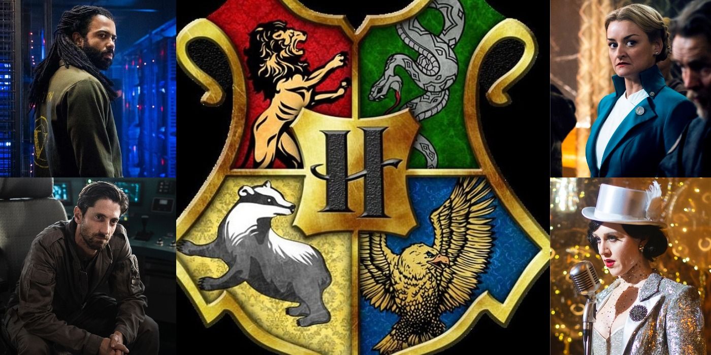 Layton. Bennett, Ruth, Miss Audrey surrounding a hogwarts emblem