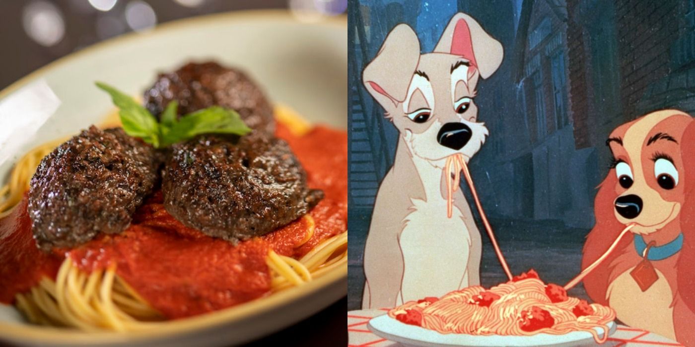 Spaghetti and Meatballs in Lady and the Tramp