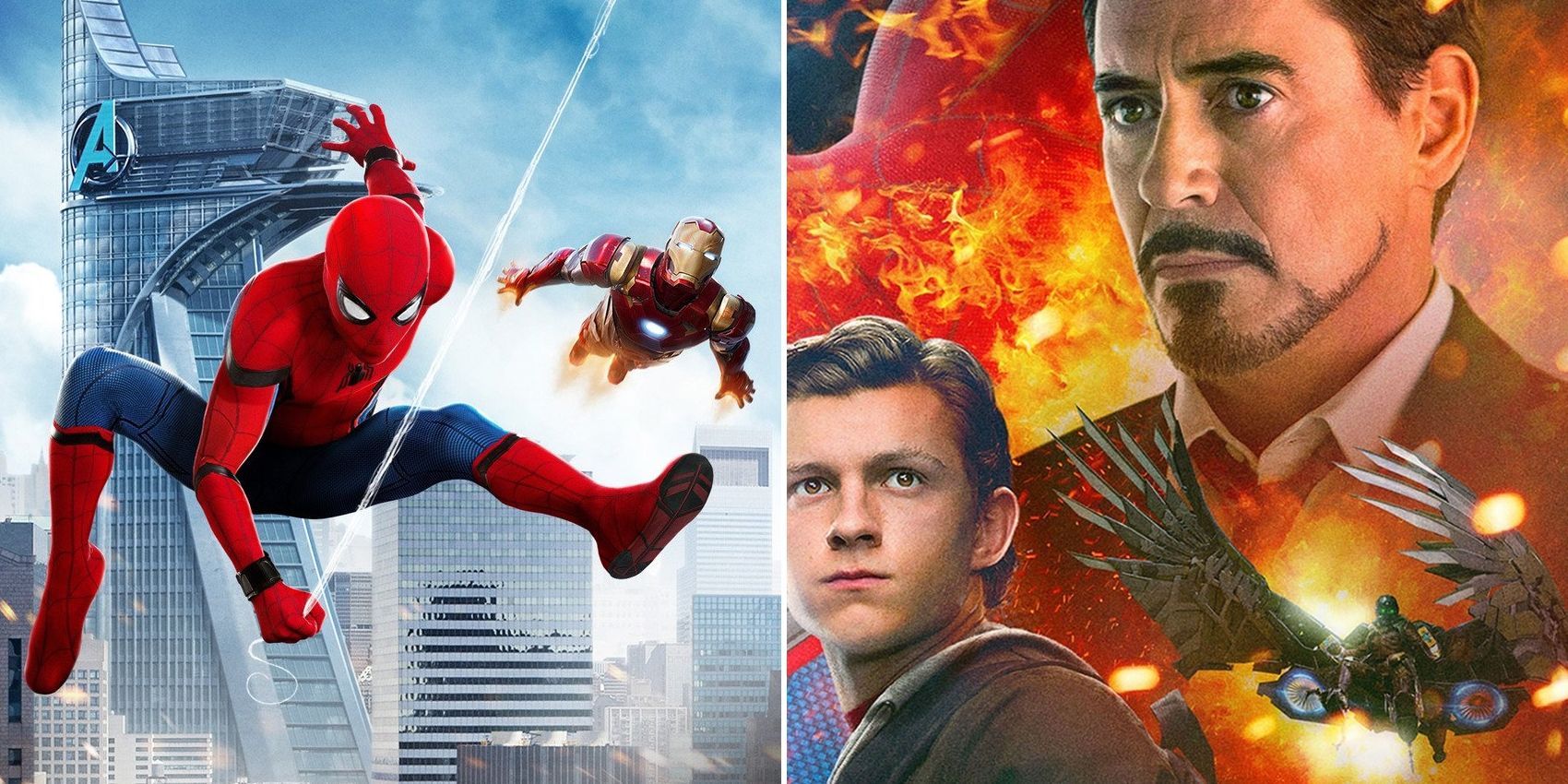 Split feature image with Spider-Man Homecoming posters