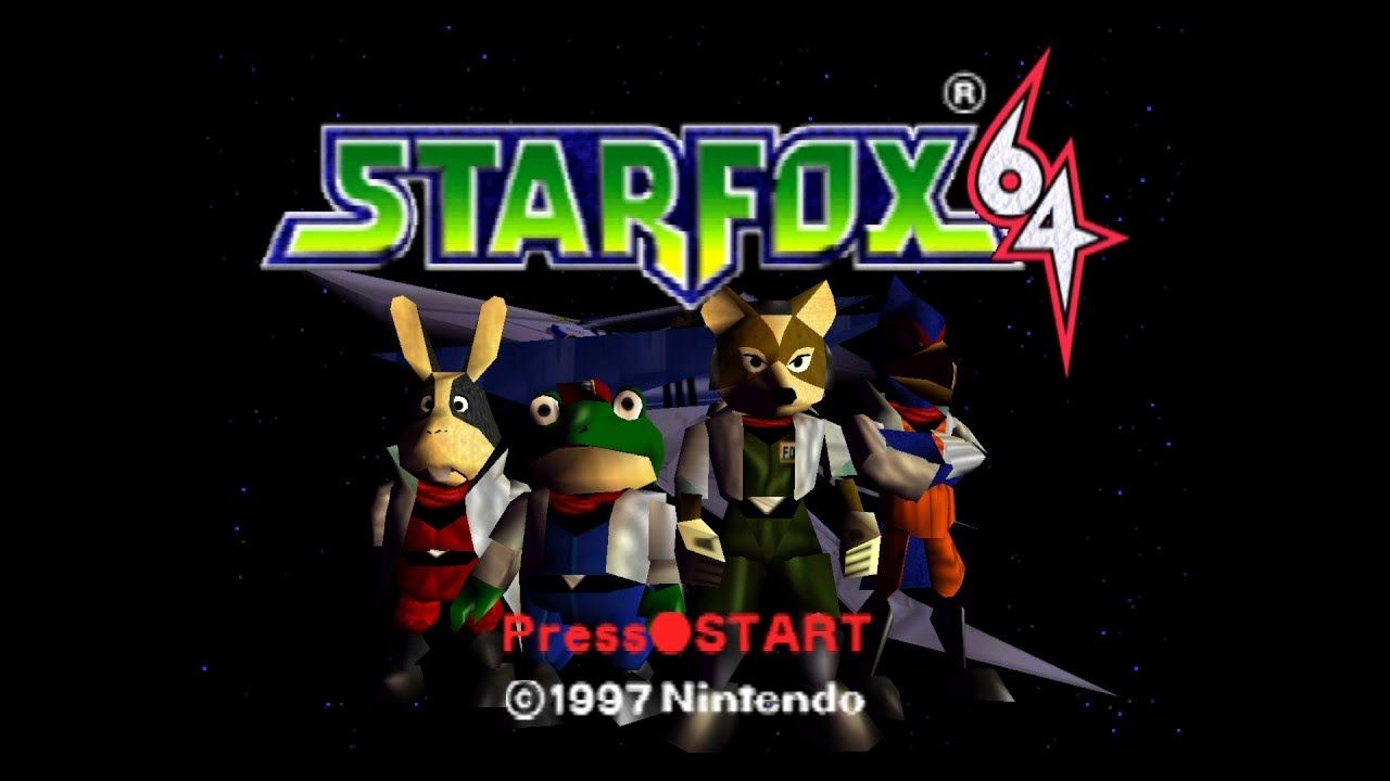 It's the start screen from Star Fox 64.