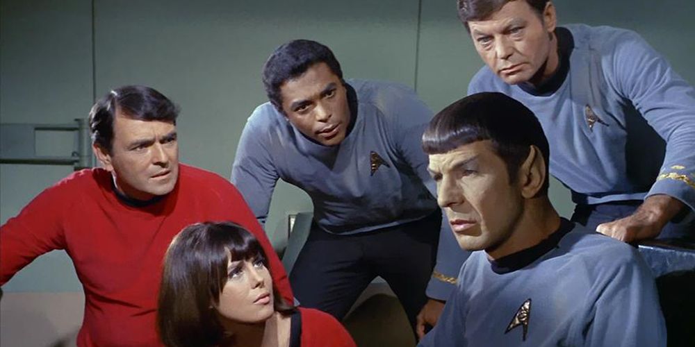 The Galileo Seven Look To Spock For Help.