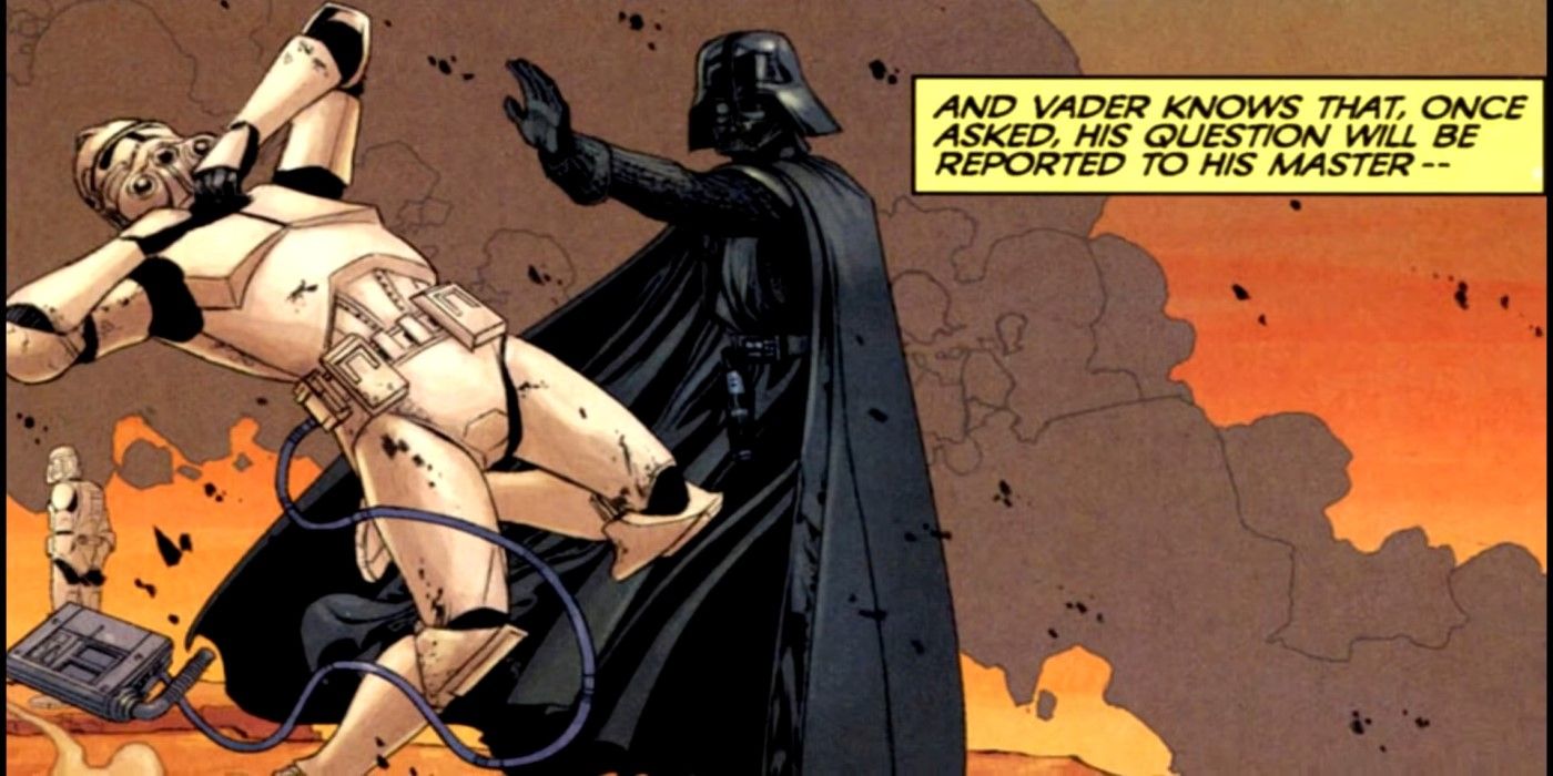 Darth Vader kills Commander Vill in Star Wars: Dark Times