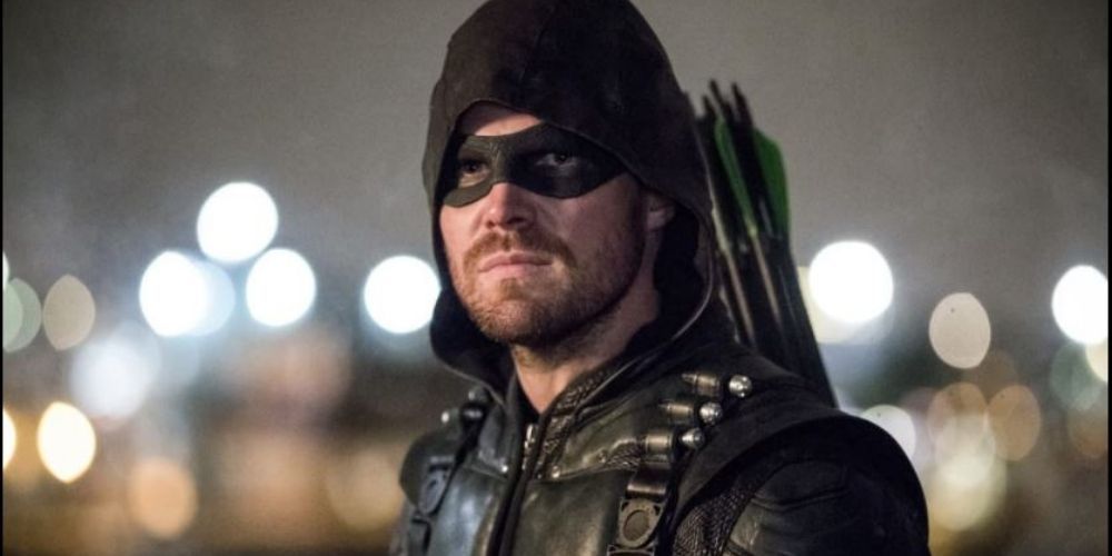 An image of Stephen Amell as Oliver Queen in Arrow
