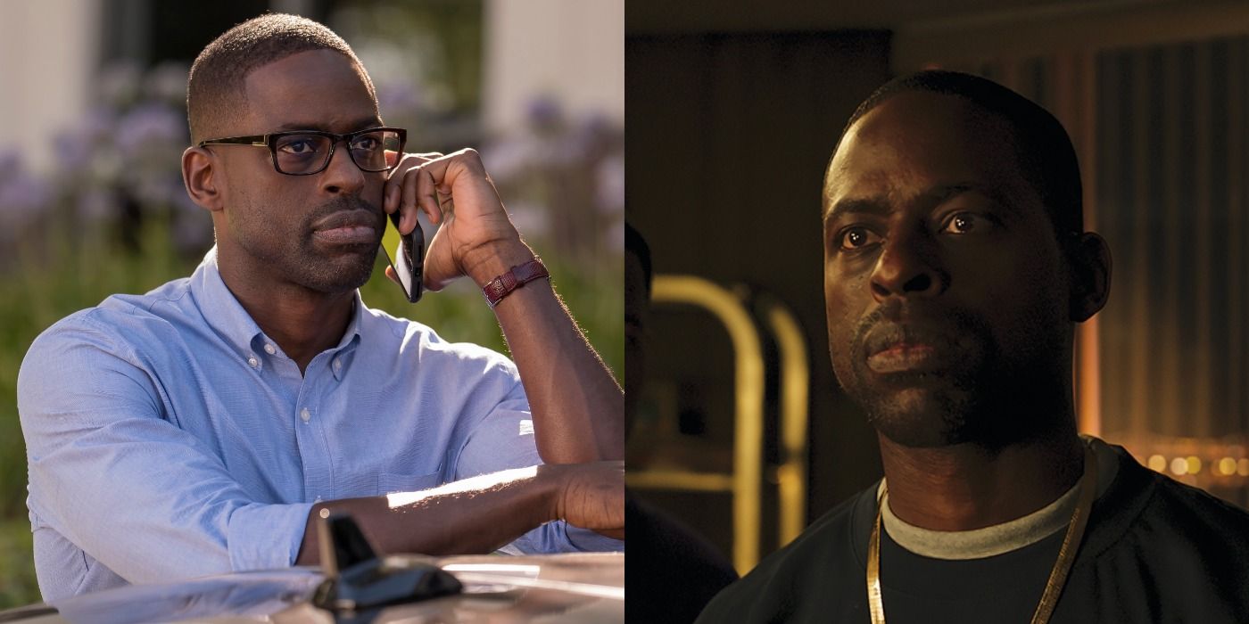 Sterling K. Brown in This Is Us and Black Panther.