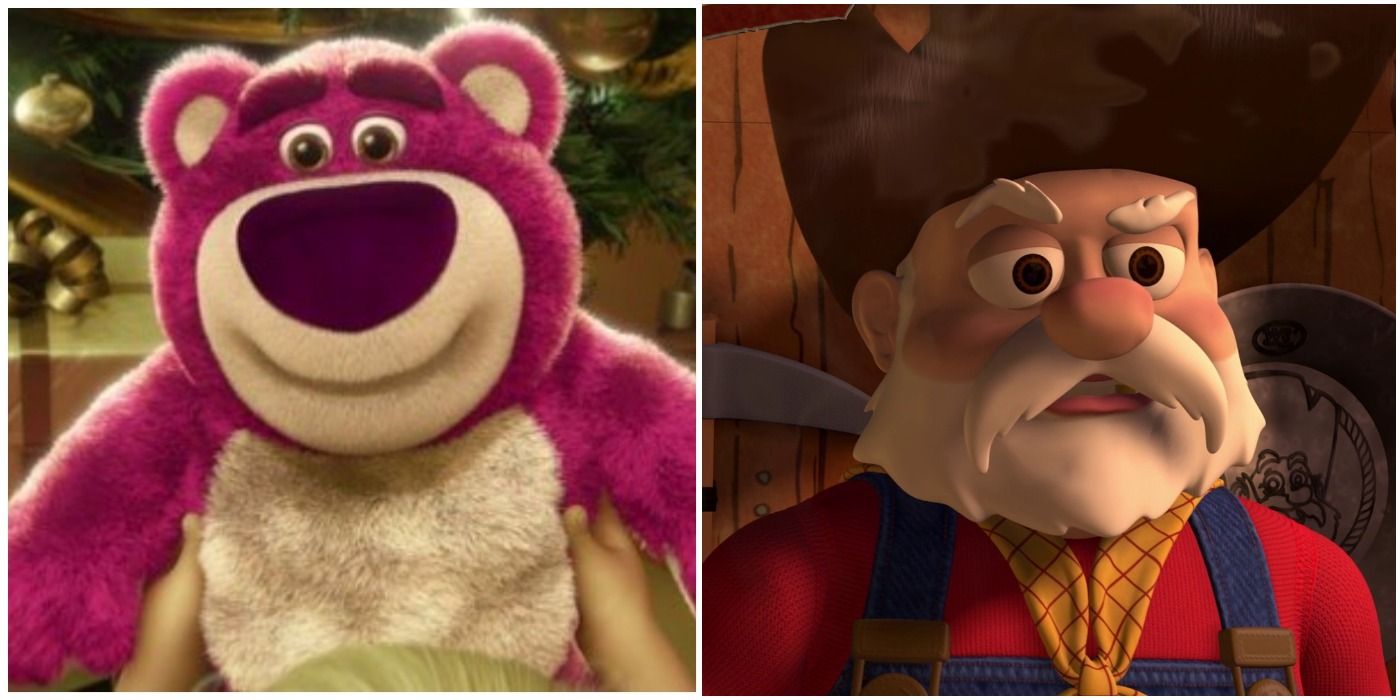 Stinky Pete and Lots-o'-Huggin' Bear from the Toy Story franchise