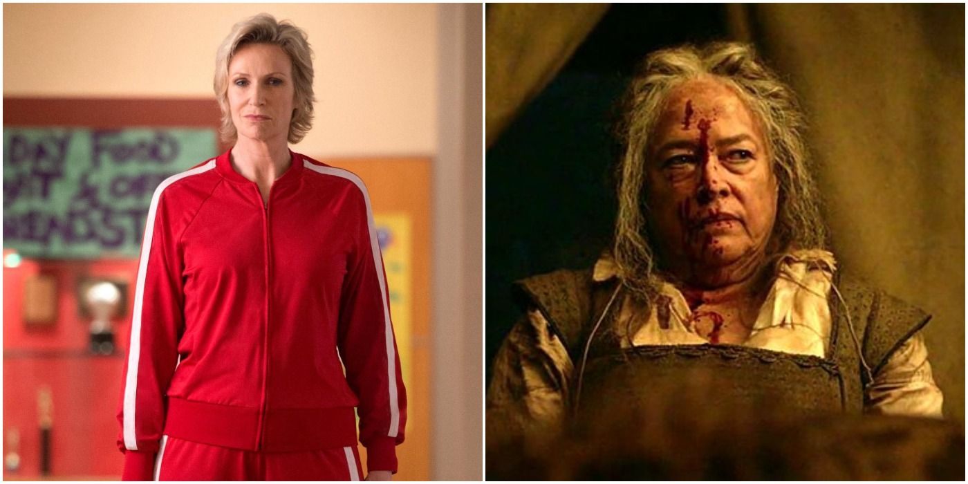 Sue Sylvester from Glee and The Butcher from American Horror Story 