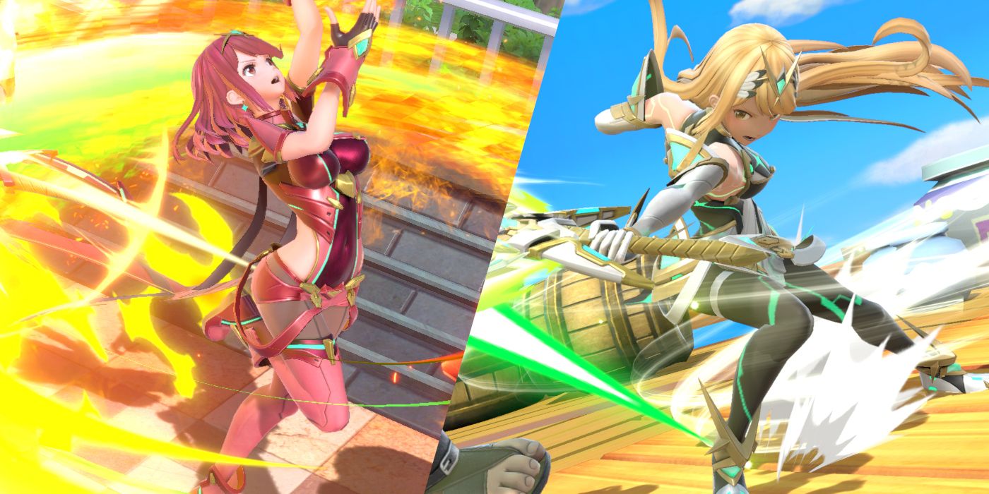 Super Smash Bros Ultimate Pyra Mythra Moves Differences
