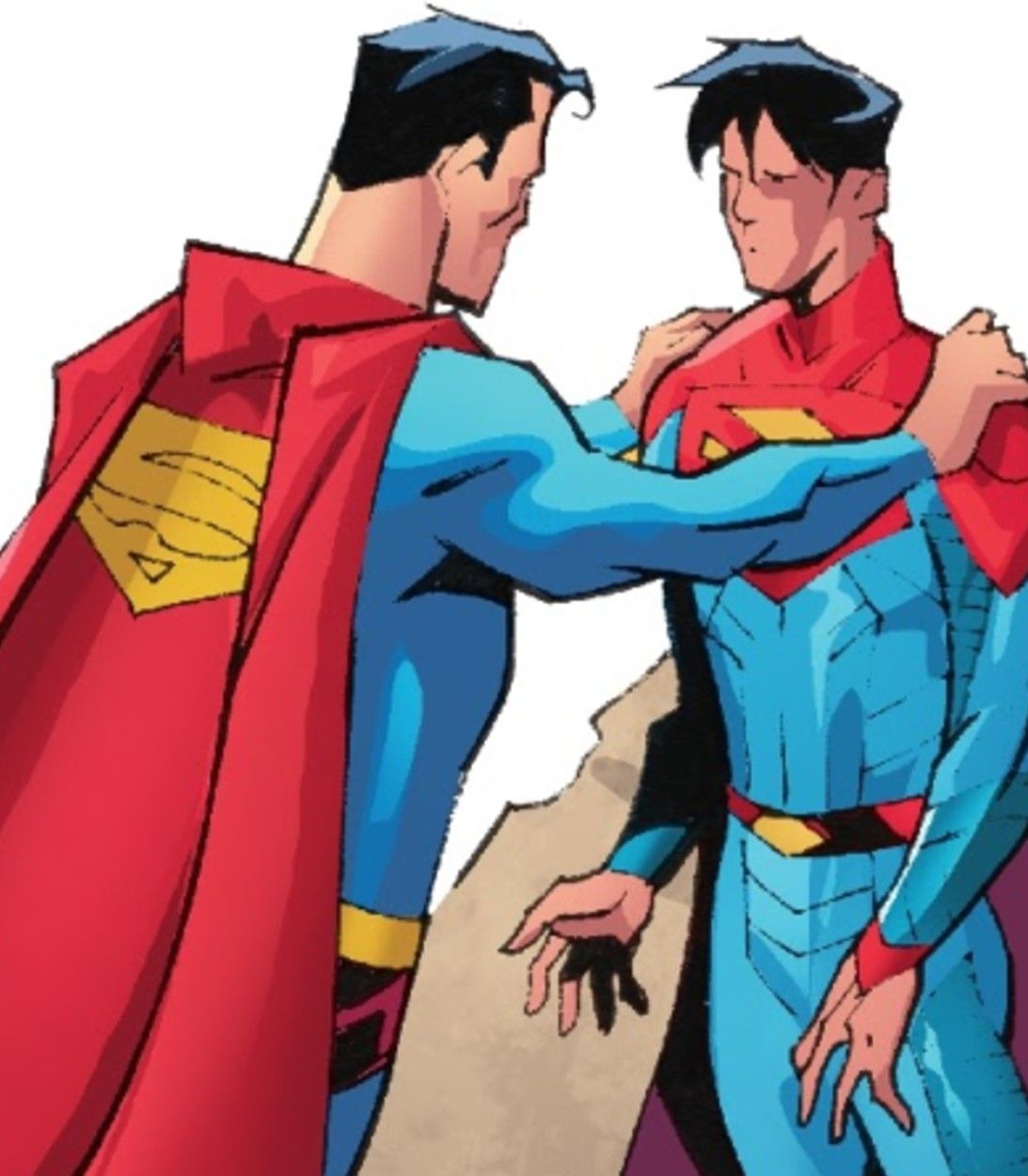 Superman and Superboy Infinite Frontier vertical