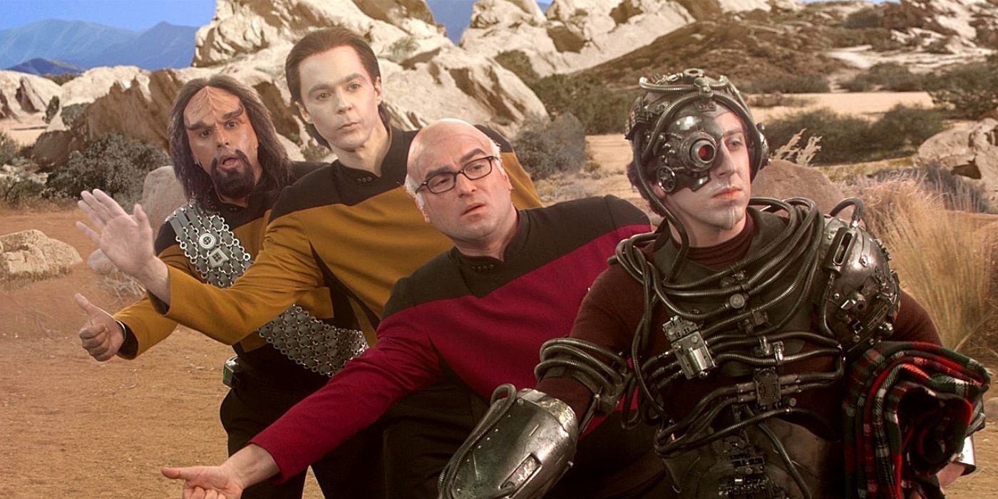 TBBT - the men dressed in Star Trek cosplay