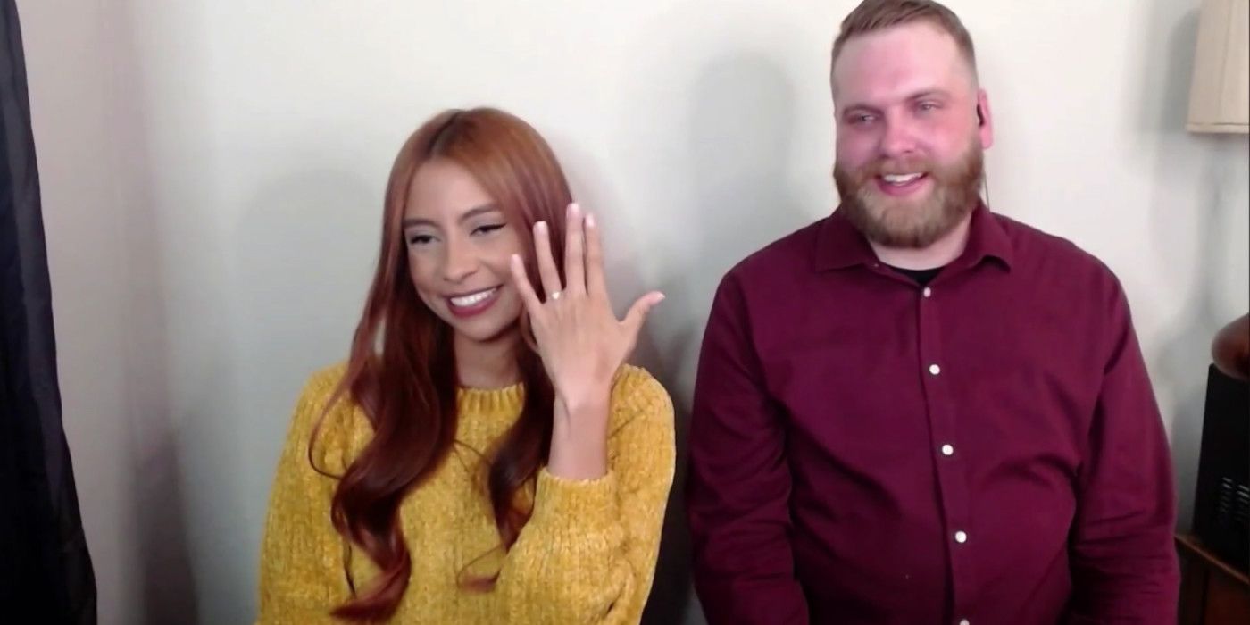 Melyza and Tim from 90 Day Fiance show off engagement ring