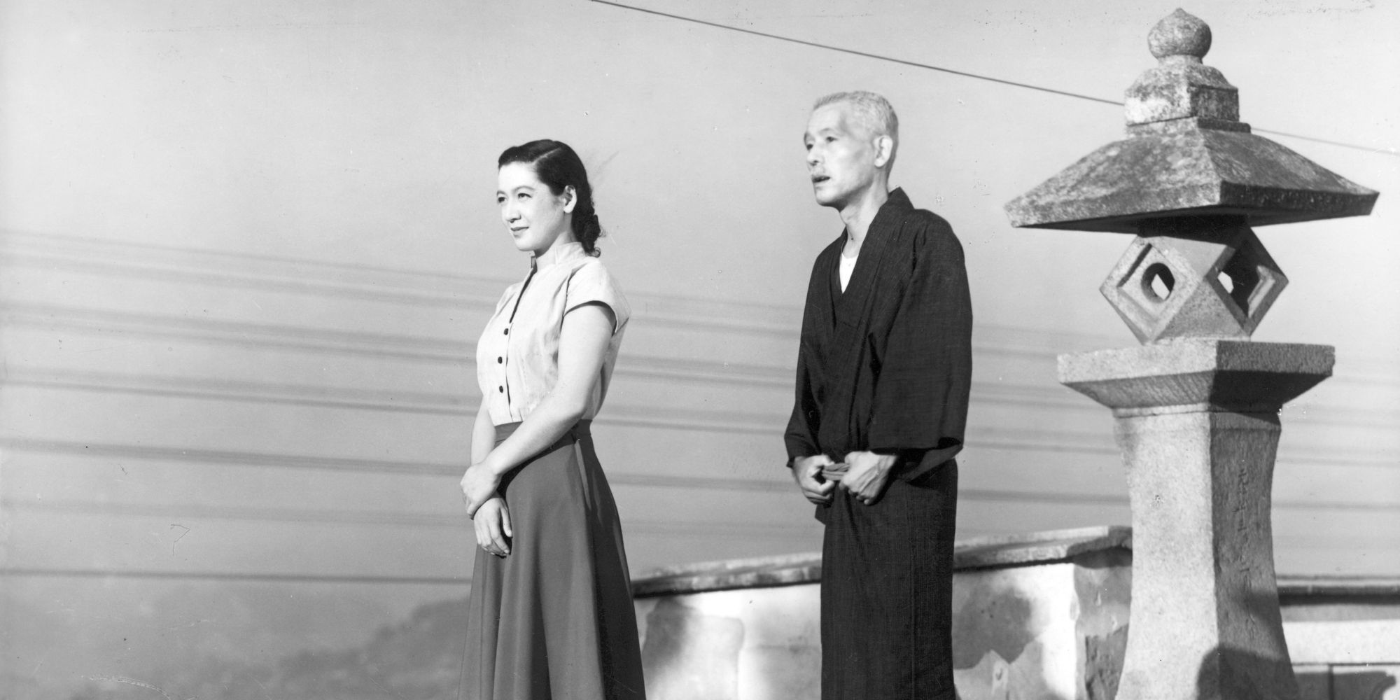 Father and Setsuko Hara as daughter-in-law in Ozu's Tokyo Story