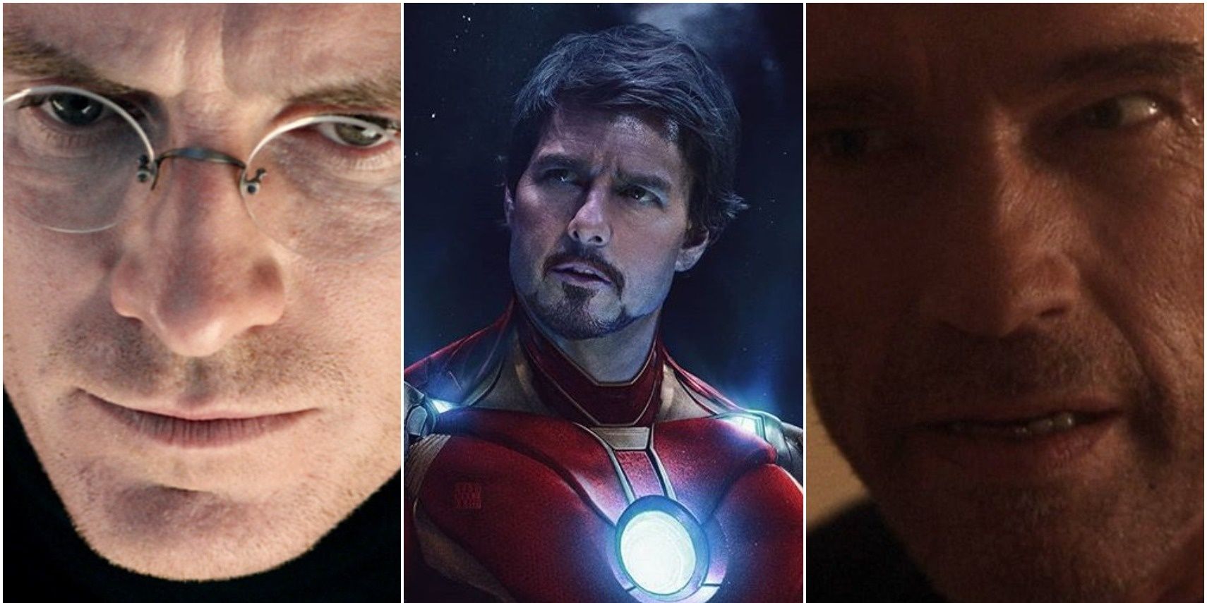 Michael Fassbender/Tom Cruise as Iron Man/Arnold Schwarzenegger
