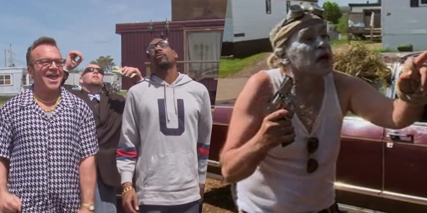 Snoop Dogg, Tom Arnold and Doug pay Lahey to drink, then spray-painted him