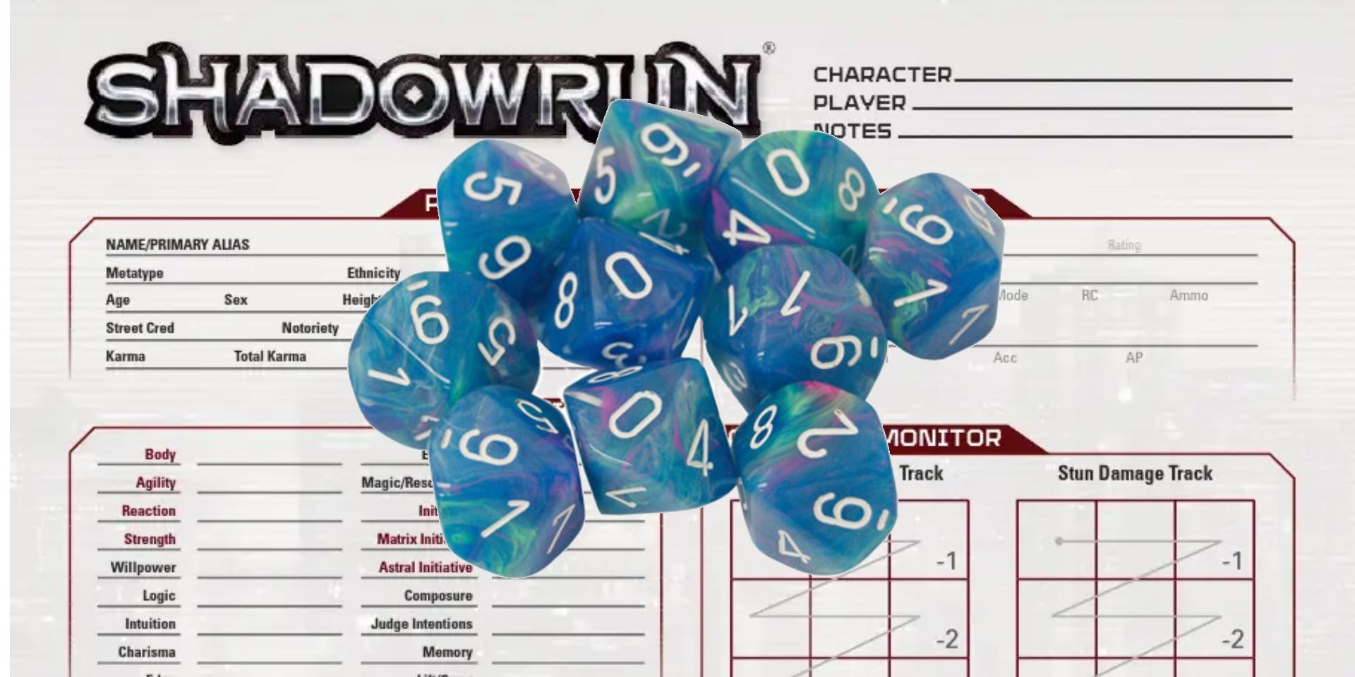 Tabletop RPG Dice Systems Dice Pool Ten-Sided Dice Shadowrun