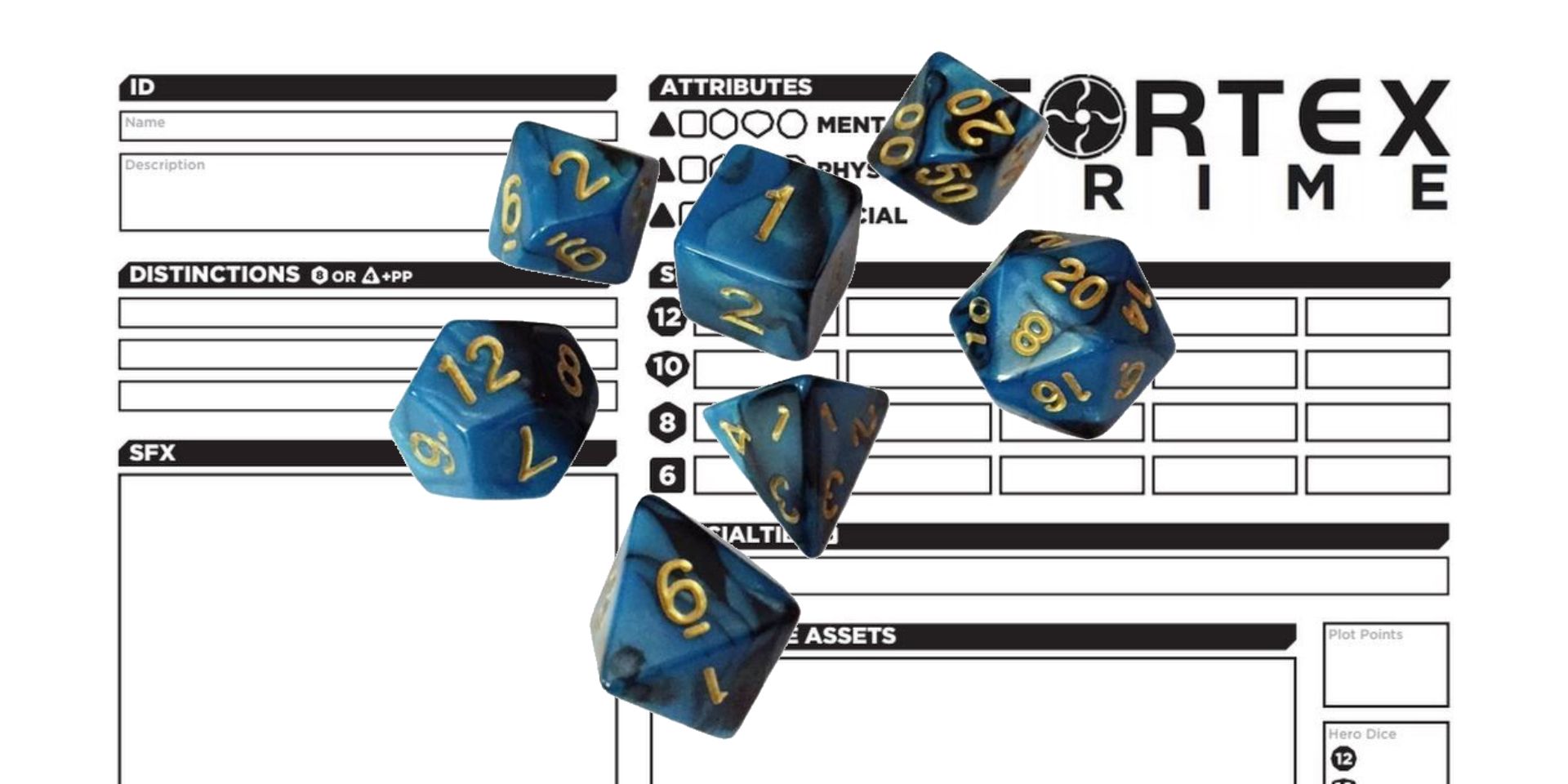Tabletop RPG Dice Systems Polyhedral Dice
