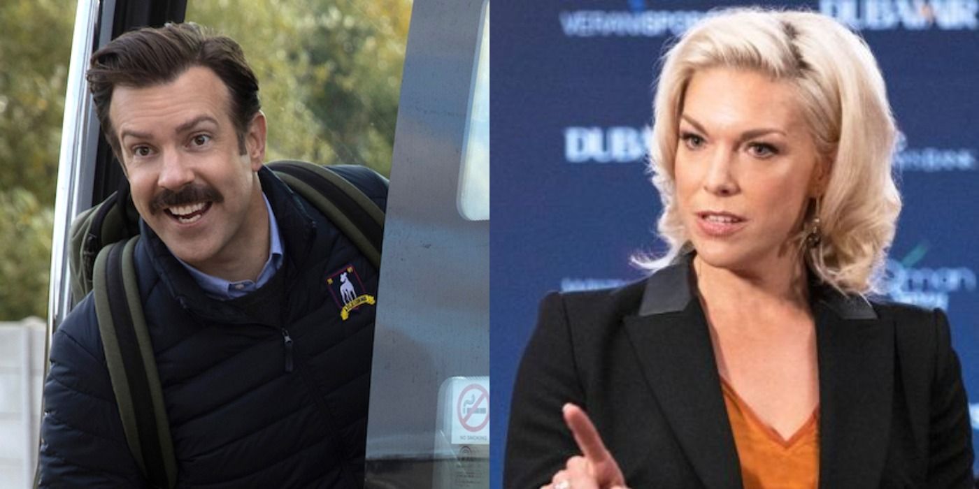 Jason Sudekis and Hannah Waddingham