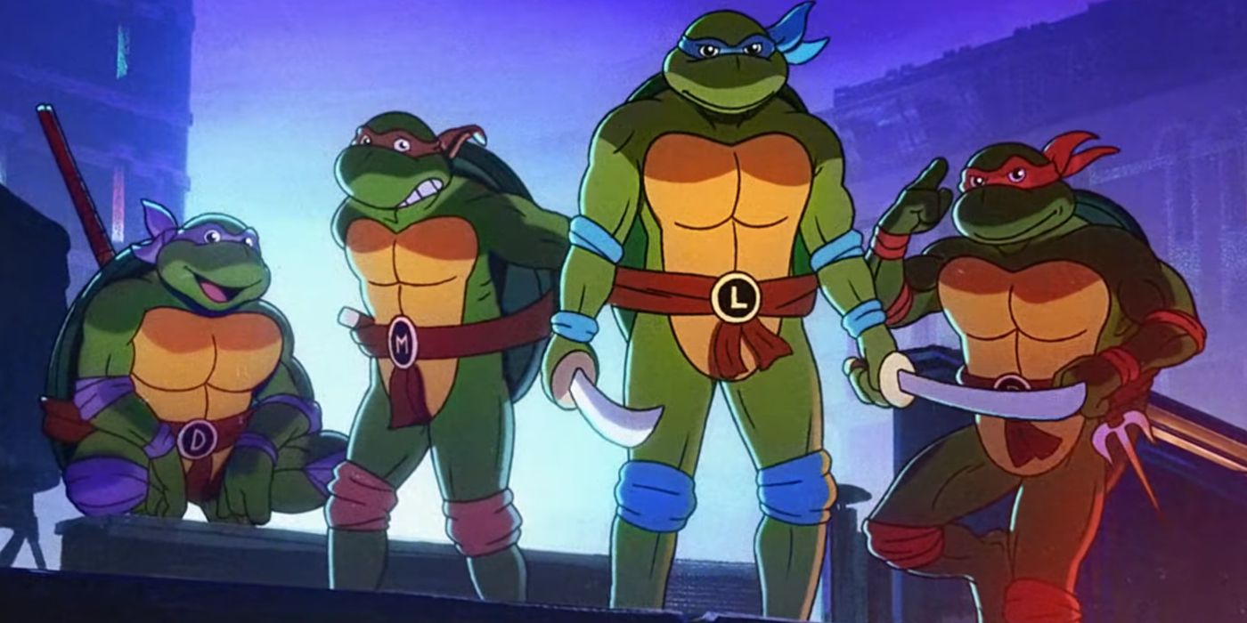 The main characters from Teenage Mutant Ninja Turtles Shredder's Revenge Reveal Trailer