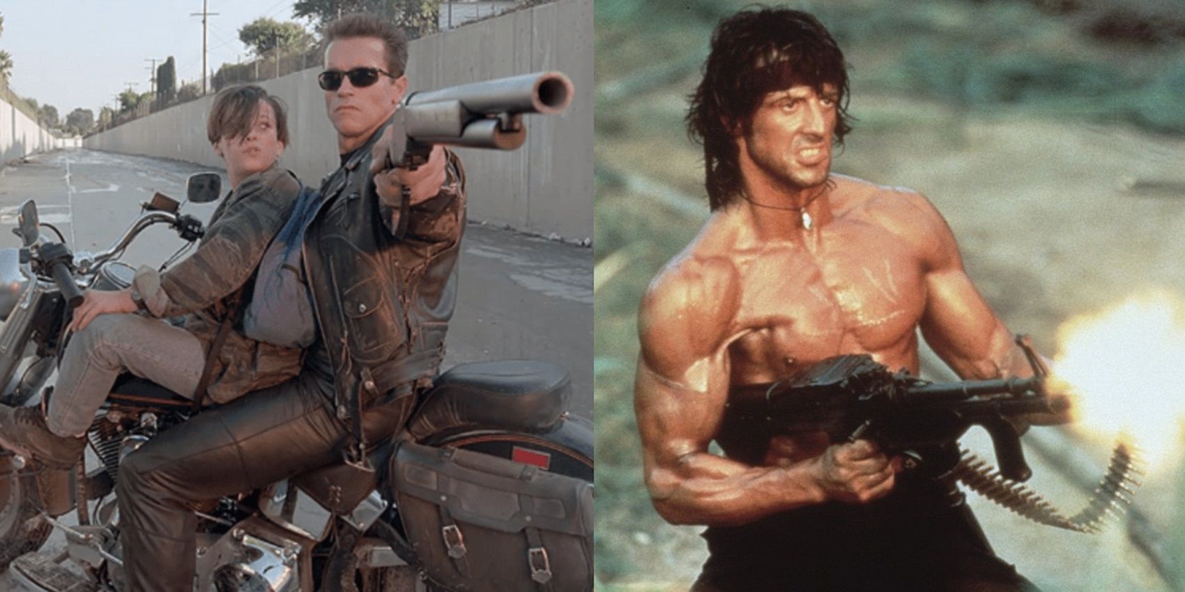 Terminator 2 and First Blood Part II