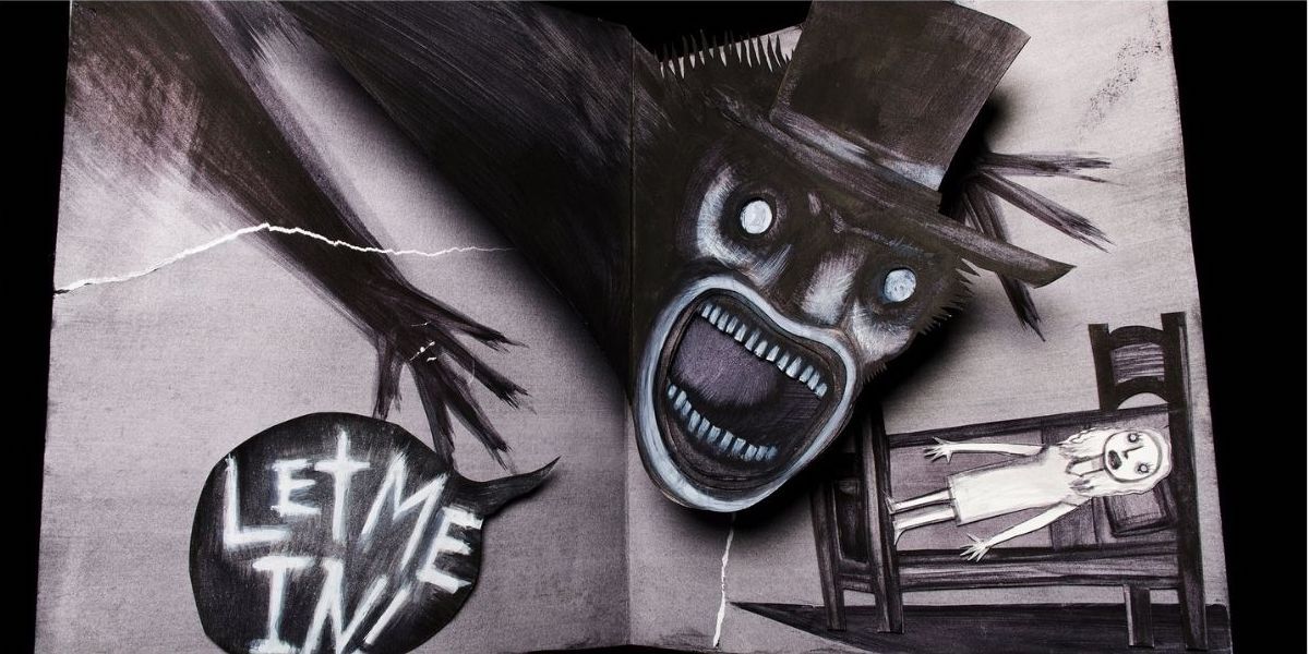 The Babadook demands to be let in in the picture book